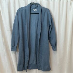 Pink Rose Women's Gray-Blue Open Front Cardigan - Size Small